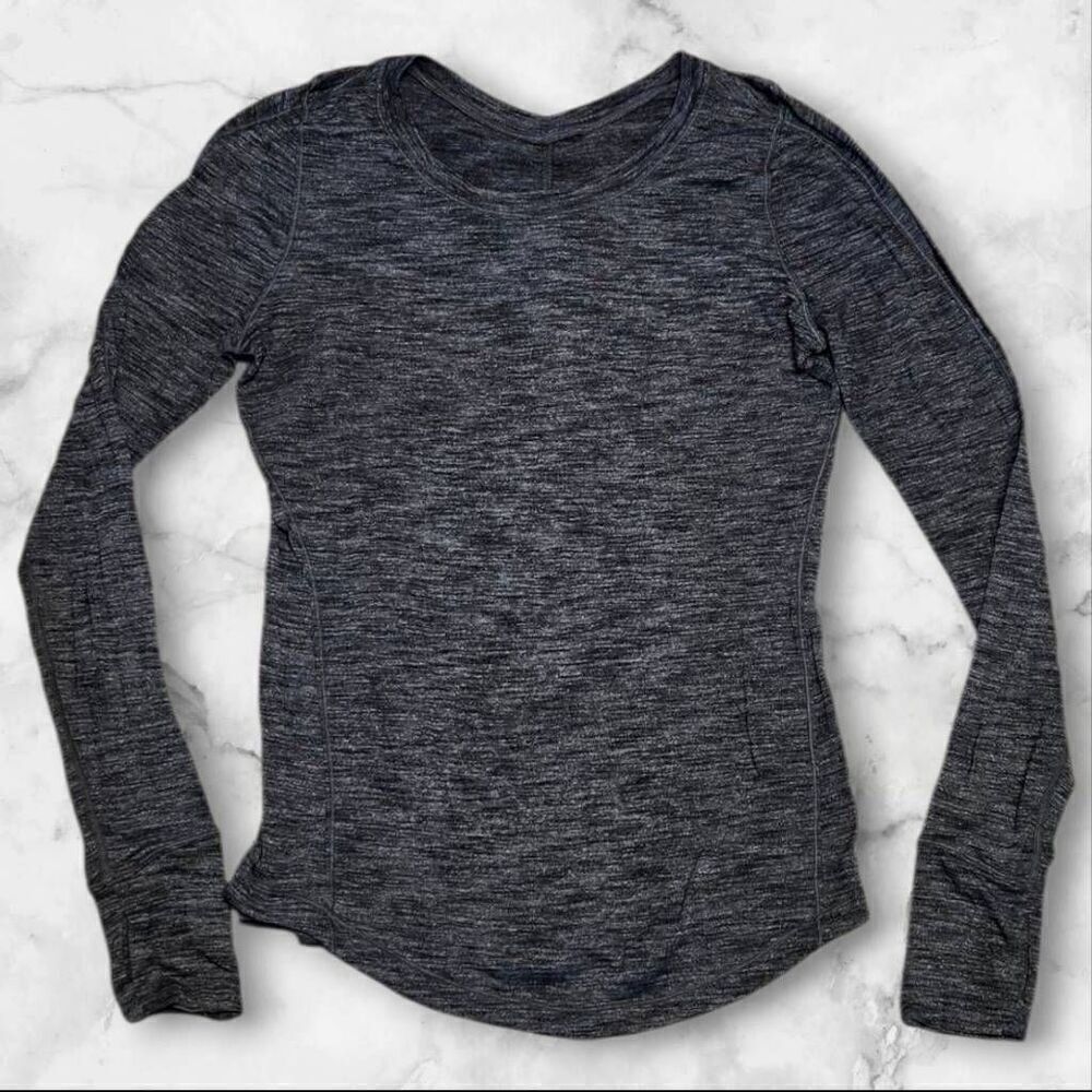 Lululemon 5 Mile Gray Long Sleeve Size 6